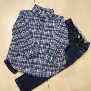 2T Ralph Lauren Oxford / Cat & Jack jeans